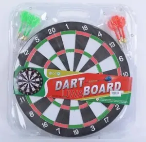 Classic Double-Sided Hanging Dartboard Game Set With 6 Darts