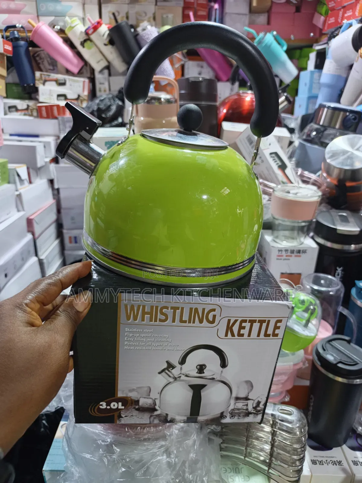 Beautiful Coloured 3l Whistling Kettle