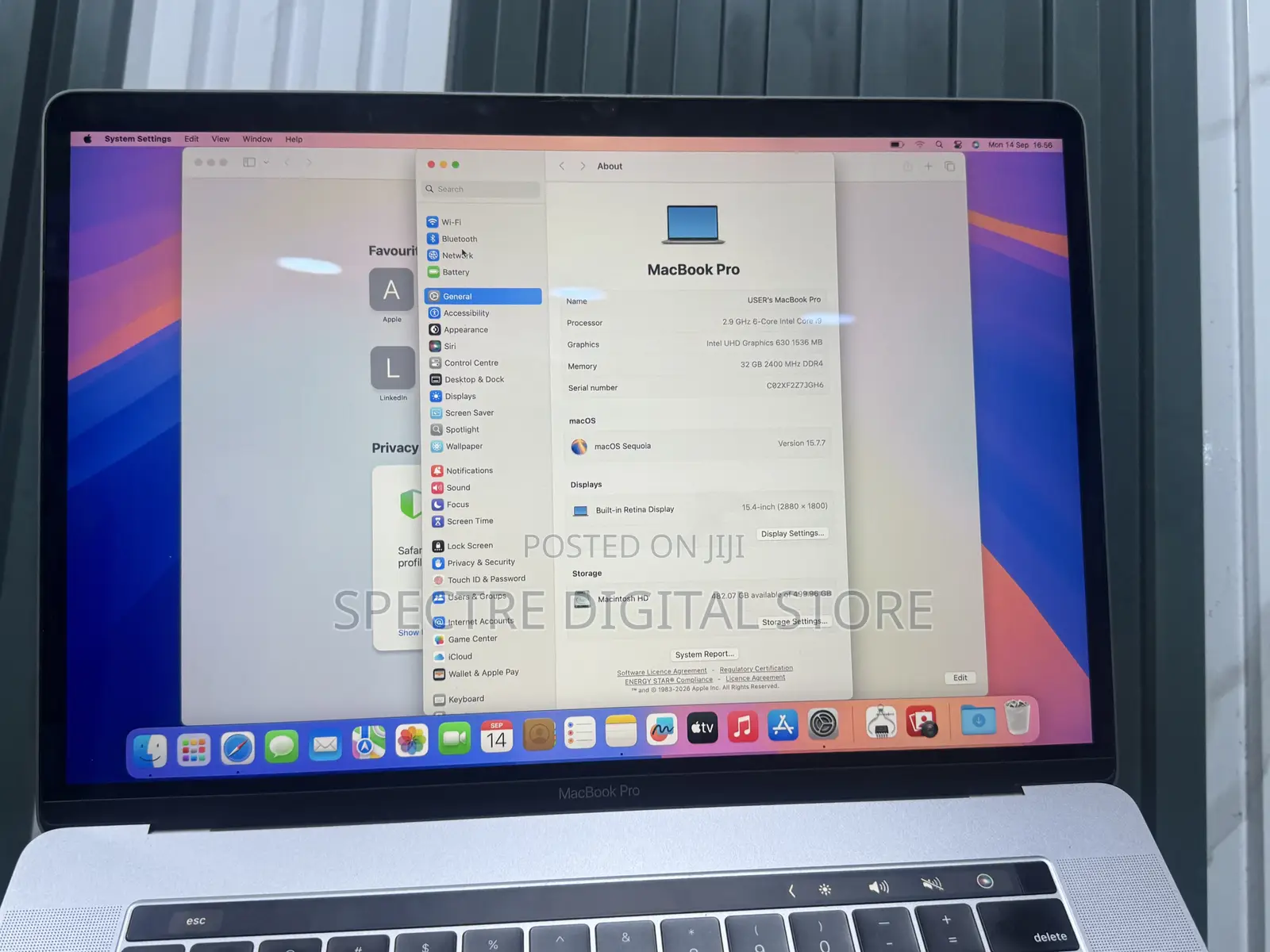 Laptop Apple MacBook Pro 2018 32GB Intel Core i9 SSD 512GB