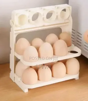 3-Tier Flip Egg Holder Rack /Automic Egg Storage
