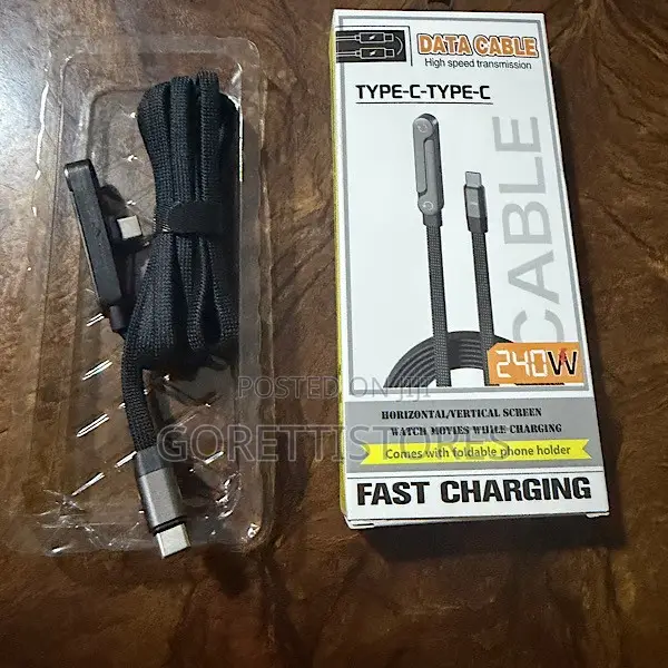 240W Fast Type C Charger/Phone Stand/Data Cable