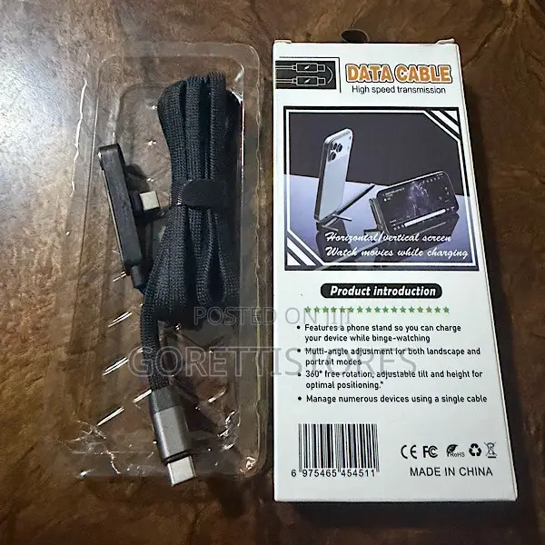 240W Fast Type C Charger/Phone Stand/Data Cable