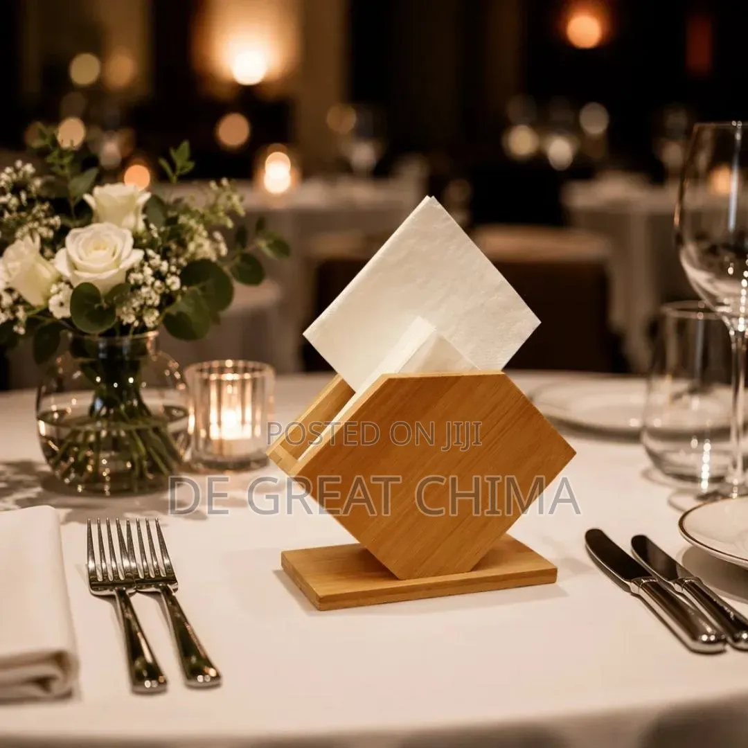 Bamboo Servertte Holder Stand