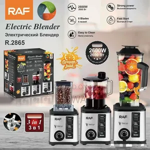 RAF/R.2865 3in1Blender,Chopper Grinder Set (2600W / 2.0L)