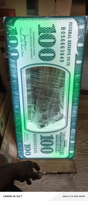 100 Dollar Banknote LED Bottle Presenter Rechargeable Glorifier Light