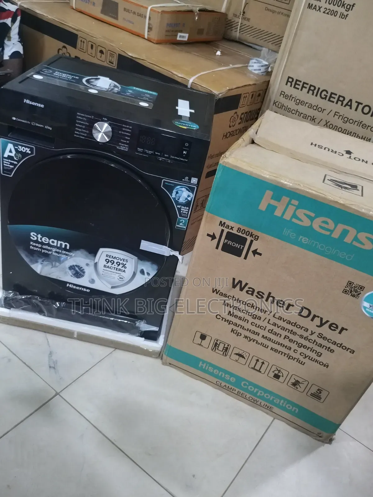 Hisense 8KG Front Load Fully Automatic Inverter Washing Machine
