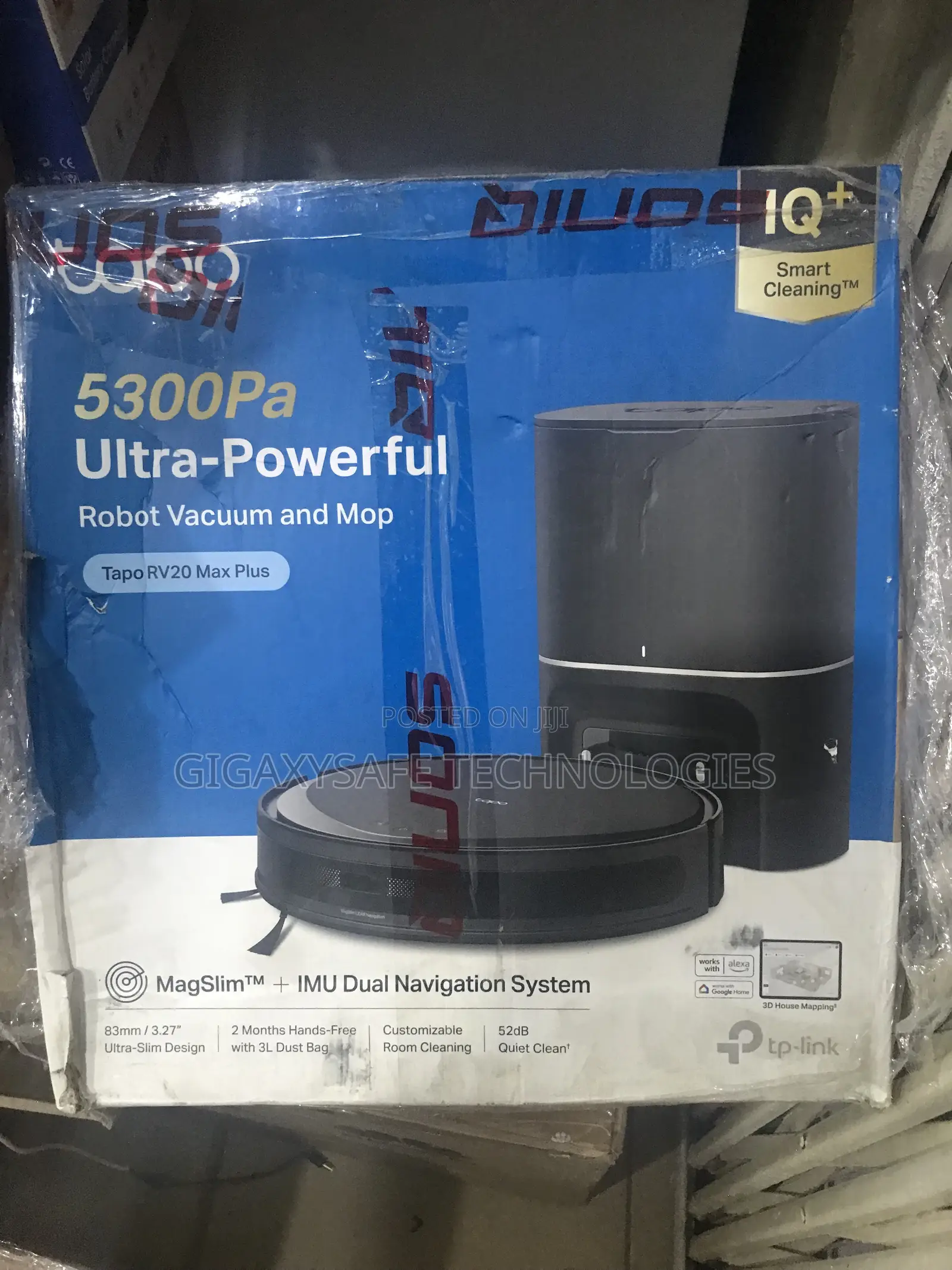 5300Pa Hyper Suction Robot Vacuum Mop + Smart Auto-Empty Dock