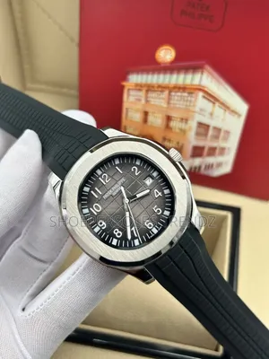 Phillipe Patek Plain and Stoned Frame Rubber Strap.