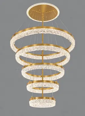 Modern Luxury Crystal LED Ceiling Chandelier, Elegant Pendant Light