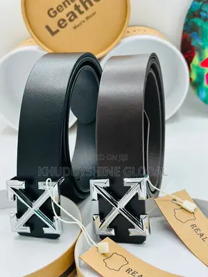 Genuine Leather Belt With Pack