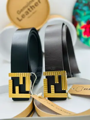 Genuine Leather Belt With Pack
