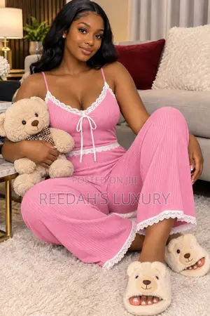 Cuddle Lace Ribbed Loungewear Set