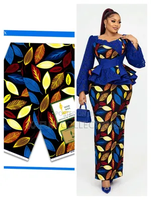 High Quality Big Ankara Real Cotton Fabrics -6 Yards