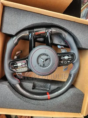 AMG/ Upgrade Steering Wheel, Brand New Black on Red Tread