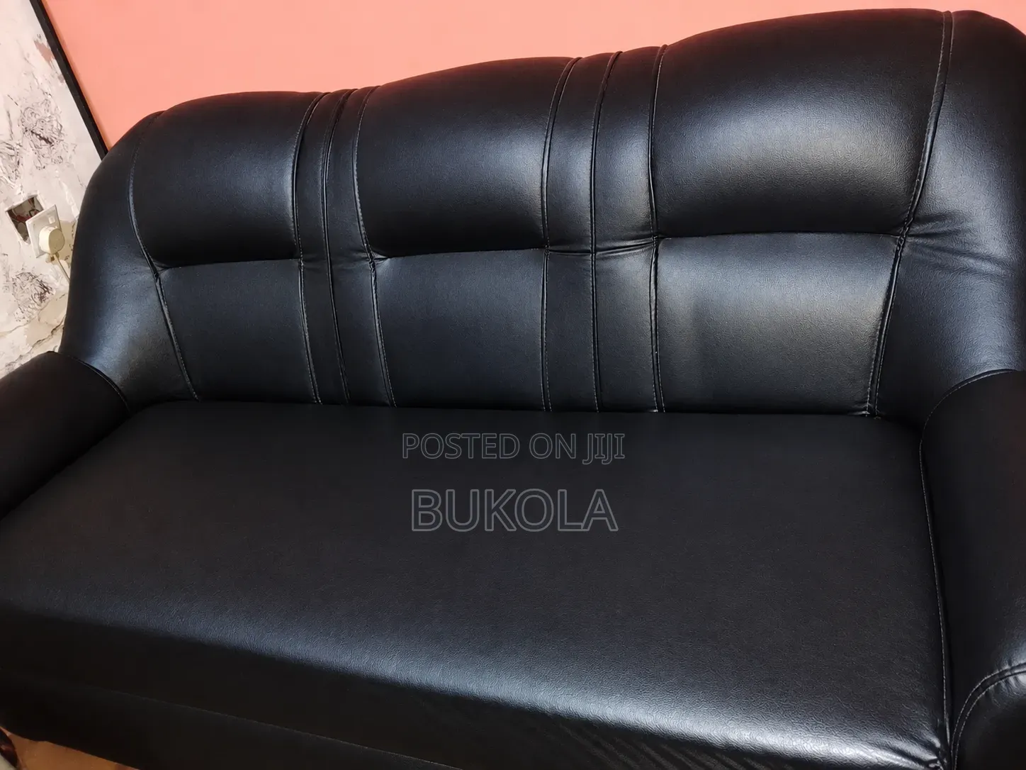 Complete Leather Sofa Set, 2 Single-Seaters, 1TwoSeater 1ThreeSeater