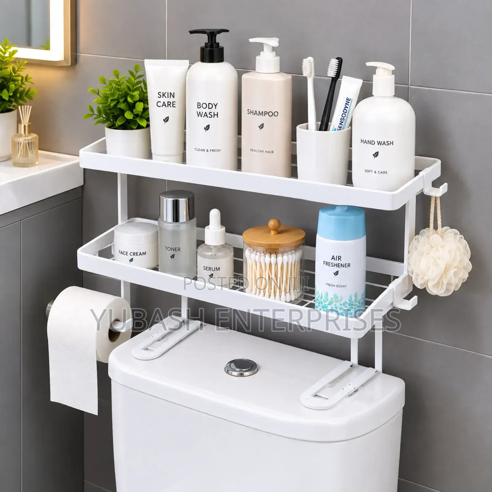 WC Bathroom Storage Rack