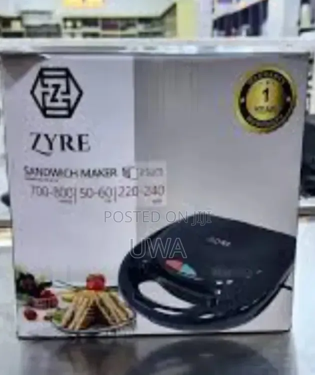 ZYRE 2-Slice Electric Sandwich Maker Toaster