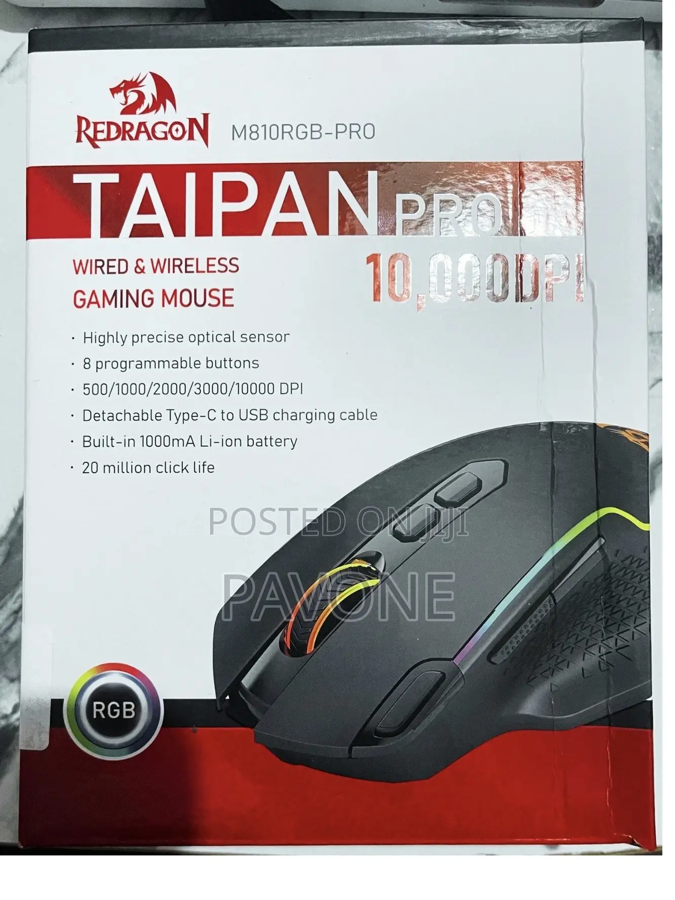 Redragon Taipan Pro 10000dpi