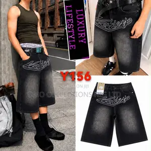 High Quality Designer Luxury Black JORT Jeans – Stylish Men’s Shorts