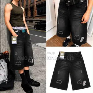 High Quality Designer Luxury Black JORT Jeans – Stylish Men’s Shorts