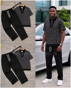 Luxury Men’s 2-Piece Polo Trousers Set