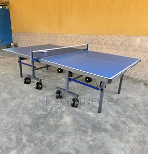 Full-Size Outdoor Foldable Table Tennis Table Big Wheels