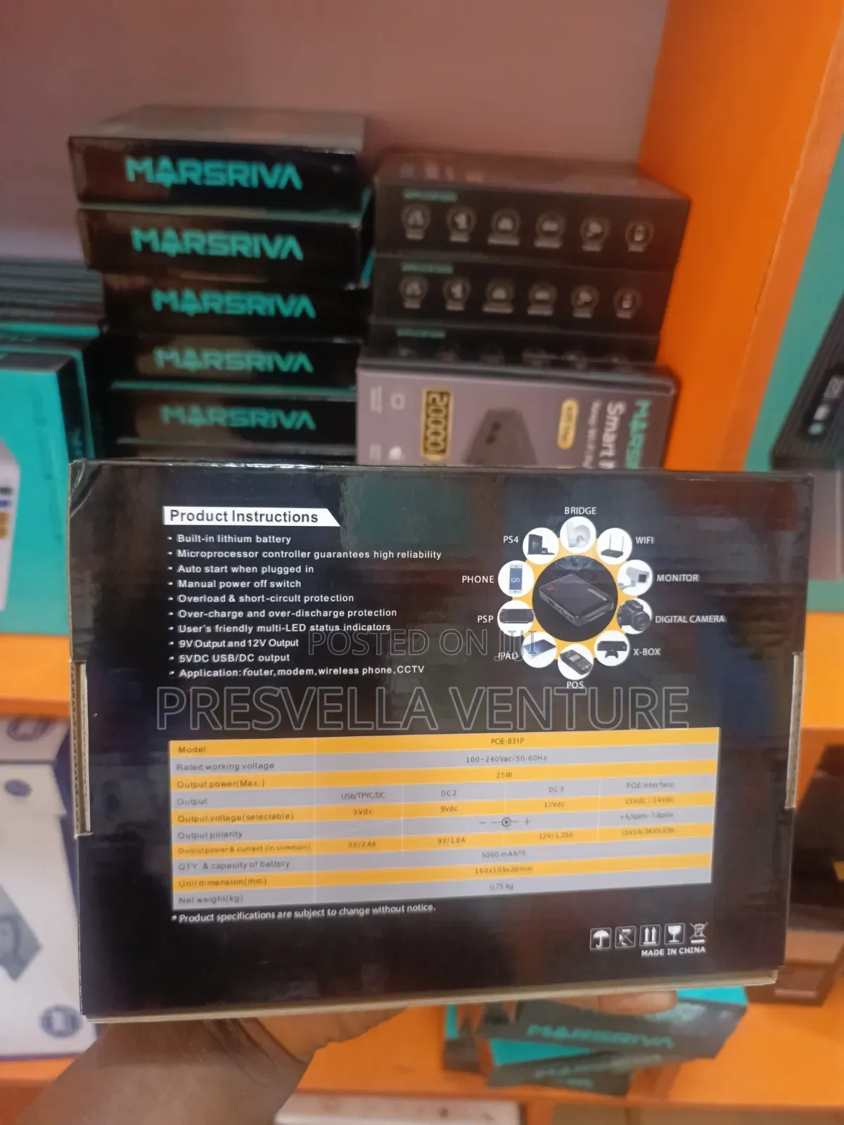 Kvron 30000mah Mini Dc Ups for Router