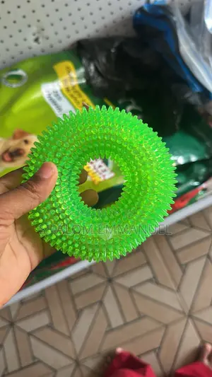 Green Rubber Dog Chew Toy – Durable Puppy Teething Chewing Toy