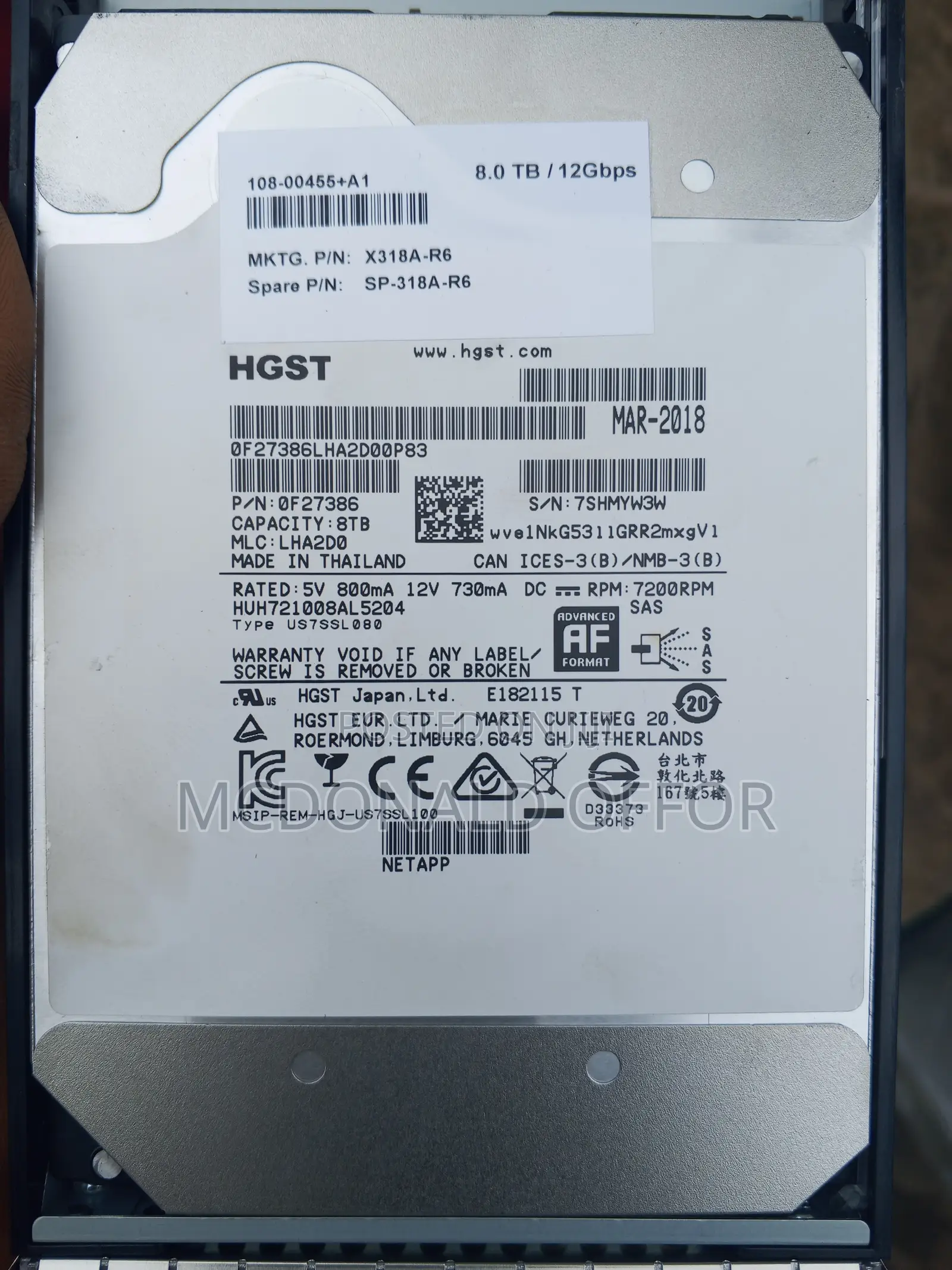 8tb SAS Server Hard Drive