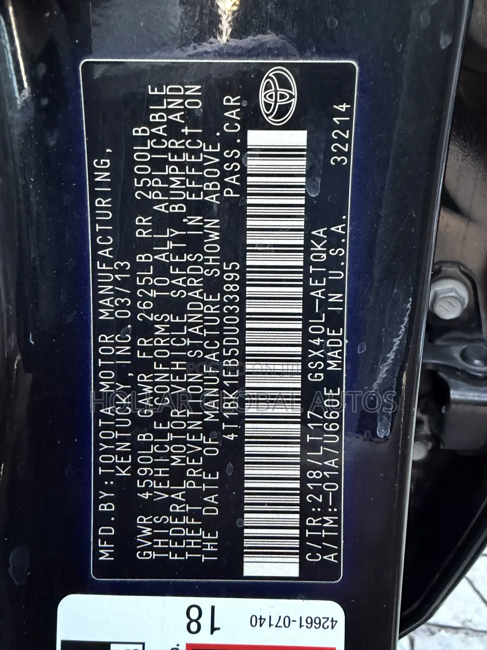Toyota Avalon 2014 Black