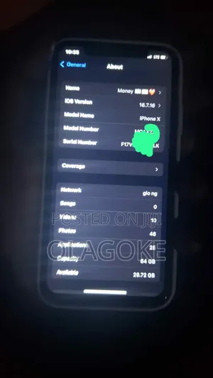 Apple iPhone X 64 GB Black