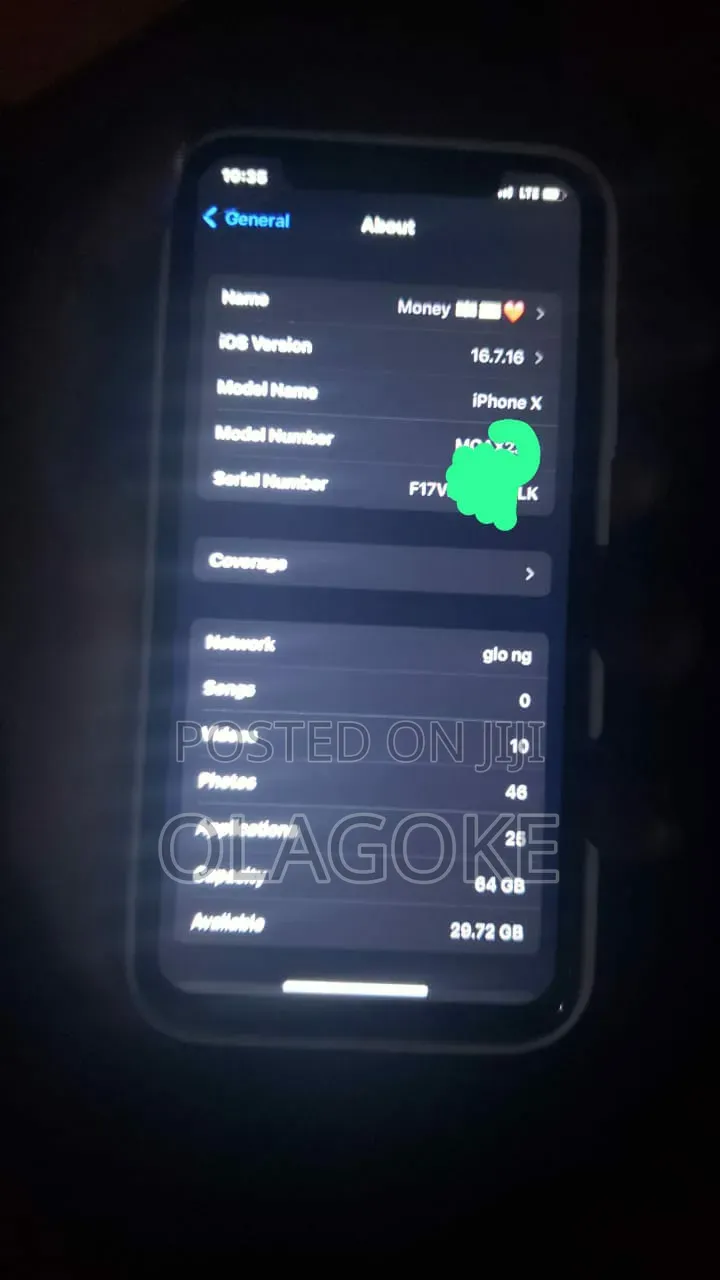 Apple iPhone X 64 GB Black