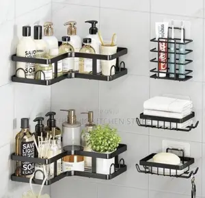 5-In1 Adhesive Corner Shower Caddy Organizer