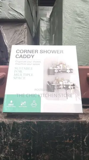 5-In1 Adhesive Corner Shower Caddy Organizer