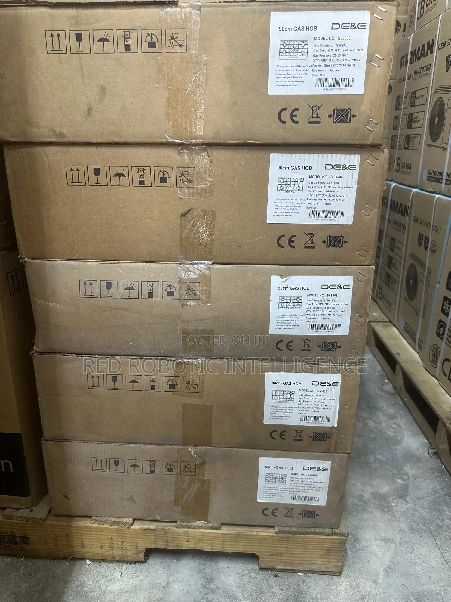 D E 90 Cm Gas Hob