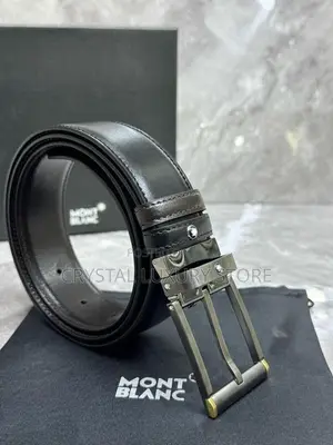 Mont Blanc Quality Luxury Men Genuine Leather Belt