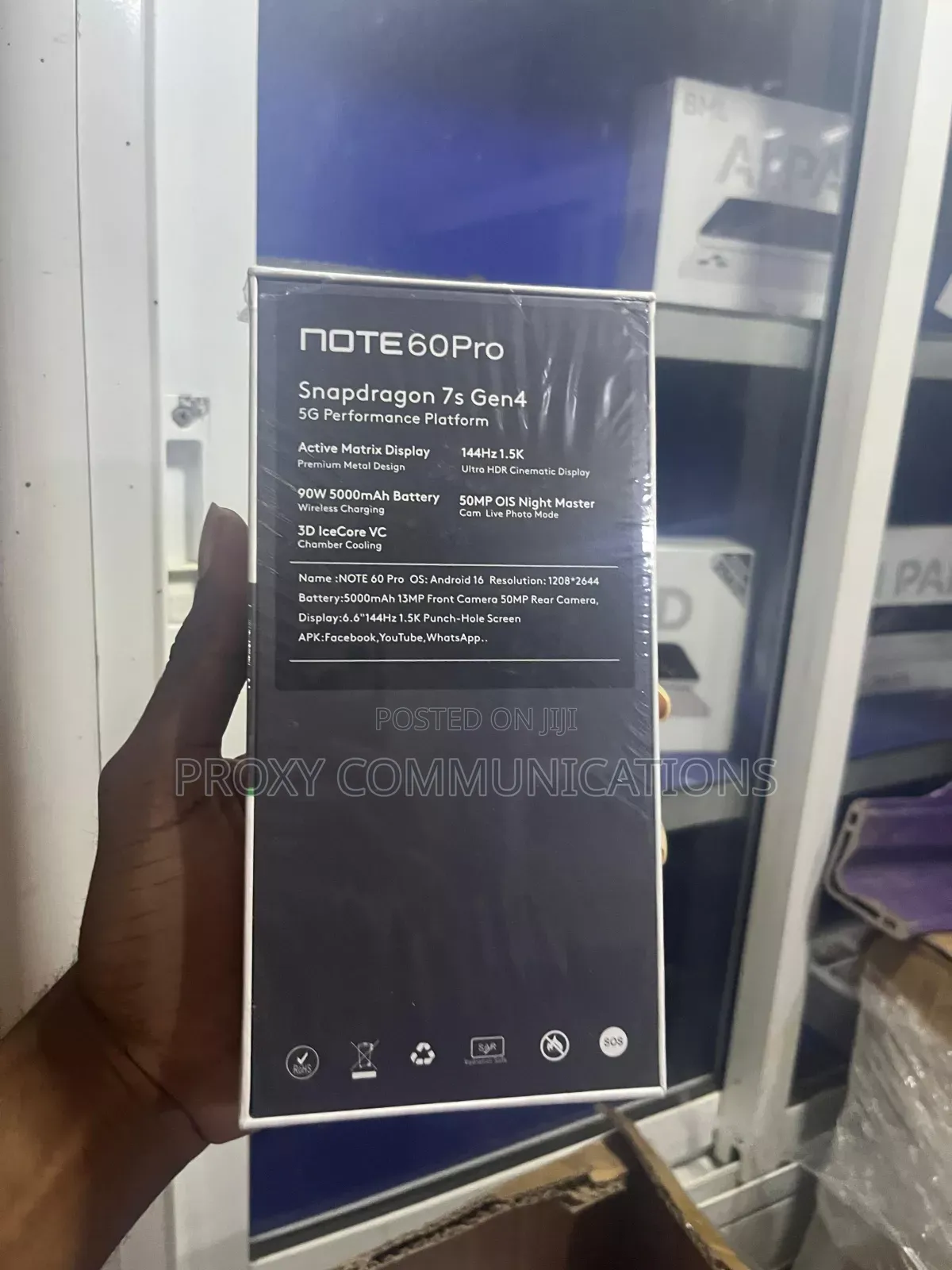 New Infinix Note 60 Pro 256 GB Gray
