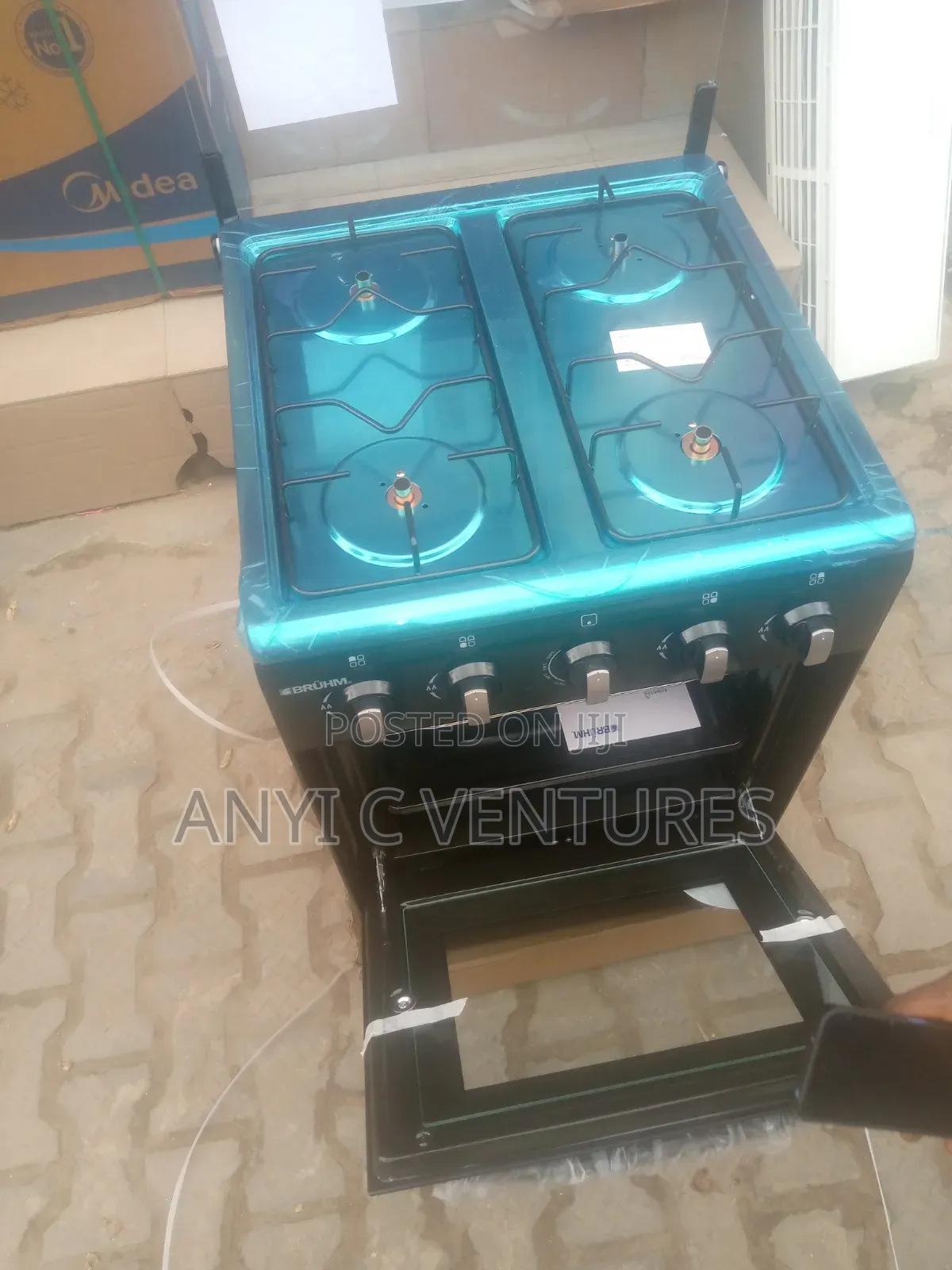 Bruhm 4 Burner Gas Cooker