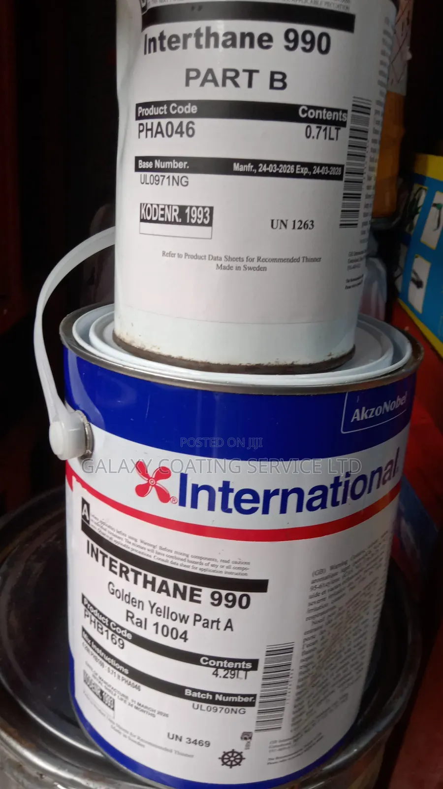 INTERTHANE 990 GOLDEN YELLOW Ral 1004