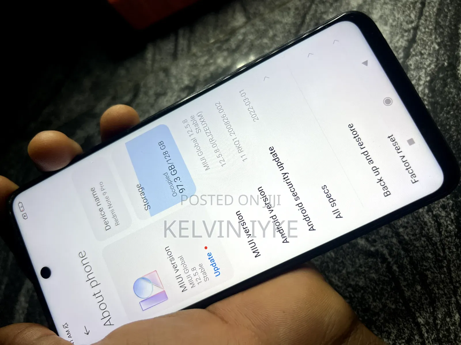 New Xiaomi Redmi Note 9 Pro 128 GB Black