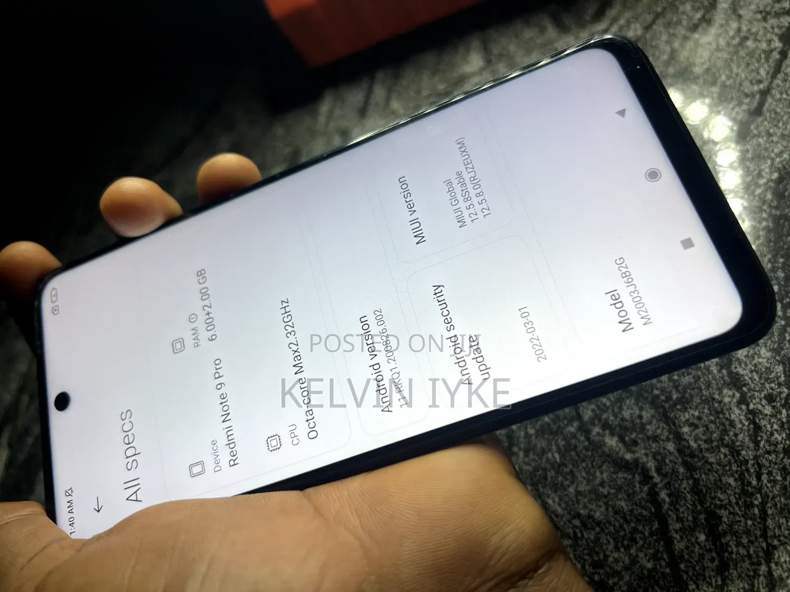 New Xiaomi Redmi Note 9 Pro 128 GB Black