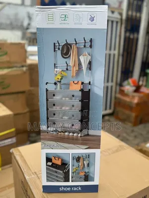 Multifunctional Shoe Hat Clothes Storage Rack Heavy Duty Design