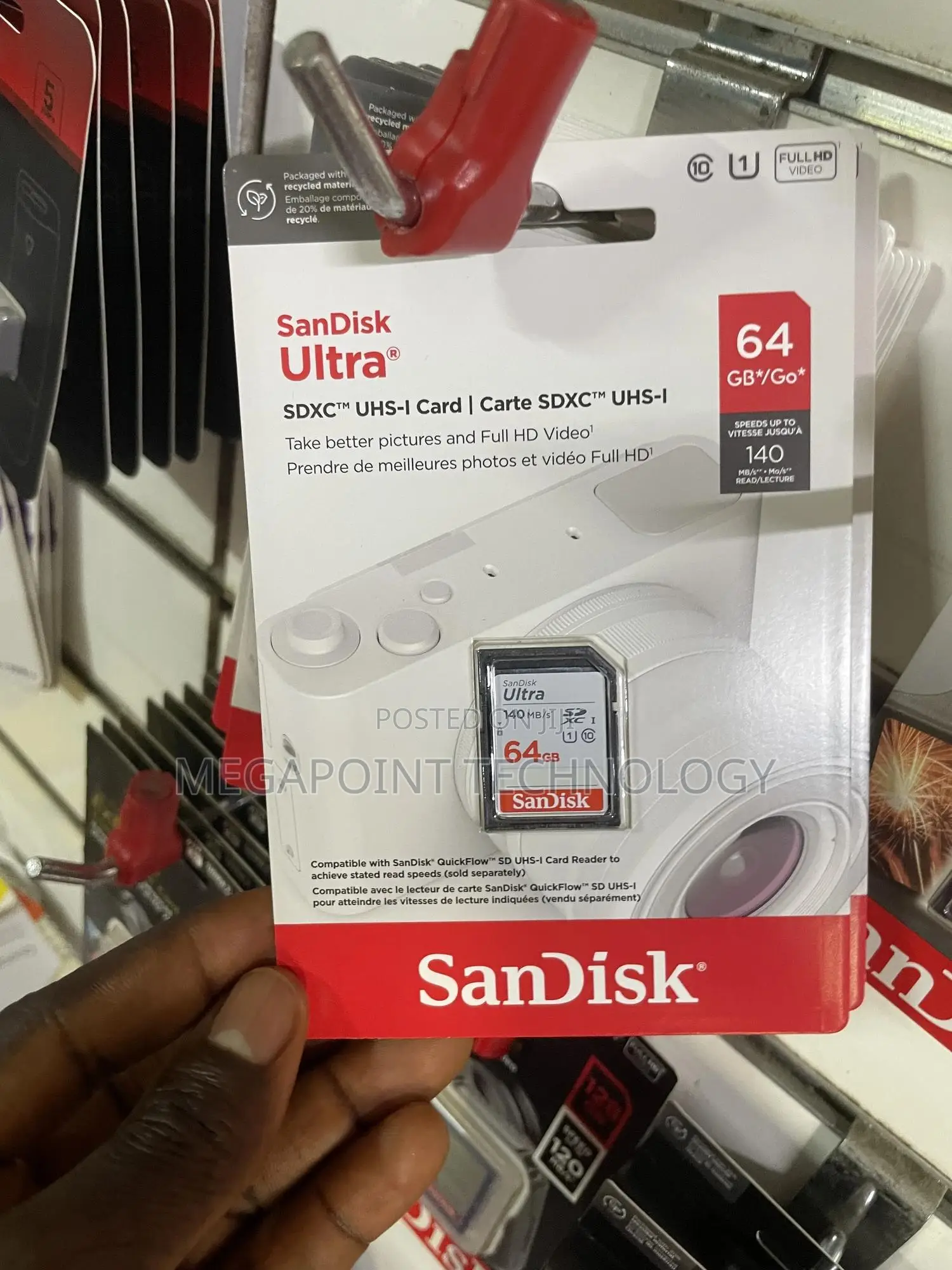 Sandisk Ultra 64gb Sd Card 140mbps
