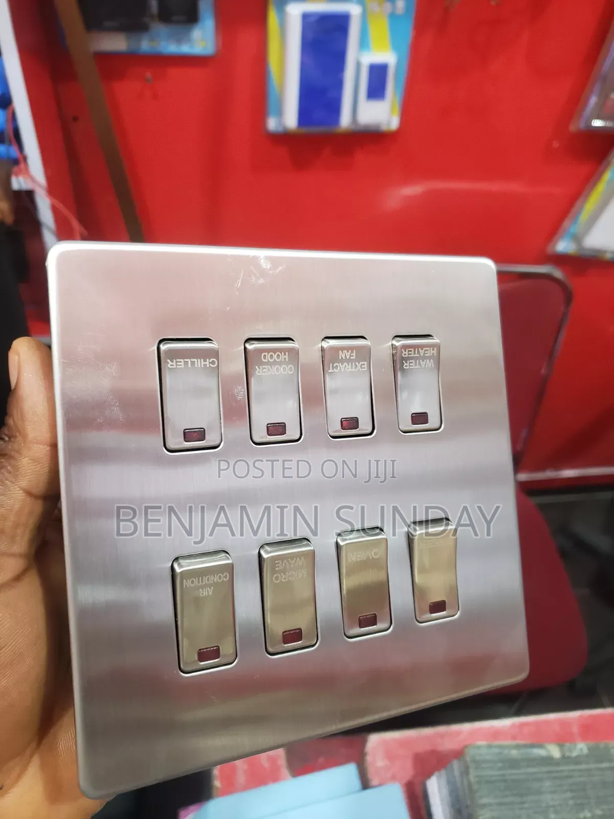 Grid Plate 8gang