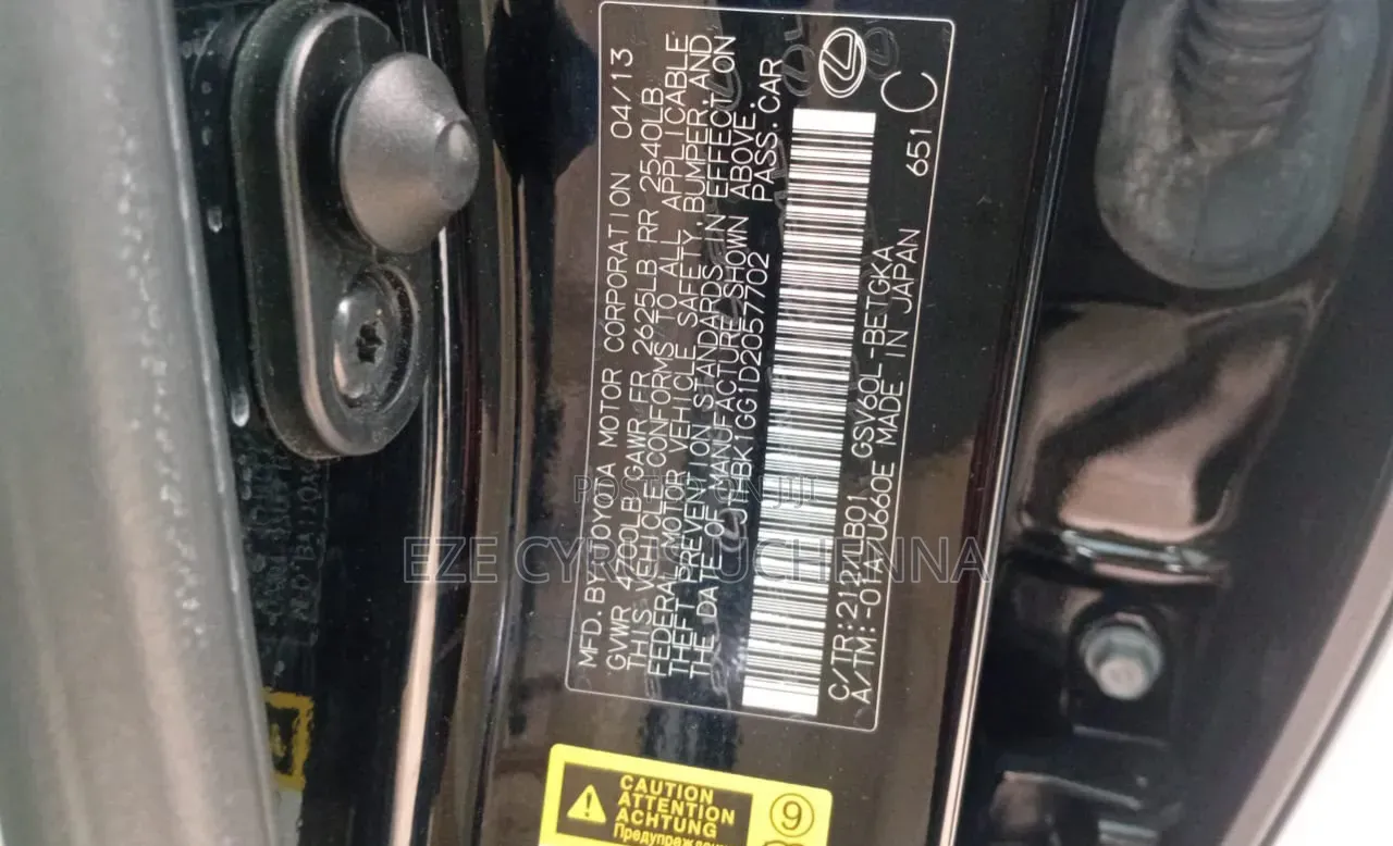 Lexus ES 2013 Black