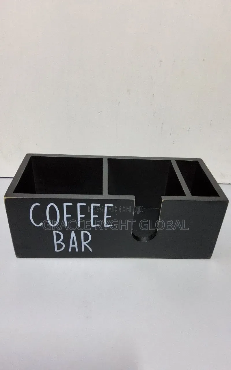 Wooden Coffee Organizer