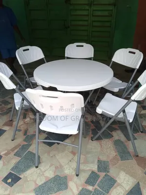 4ft Table With Foldable Chairs for Events 1+1
