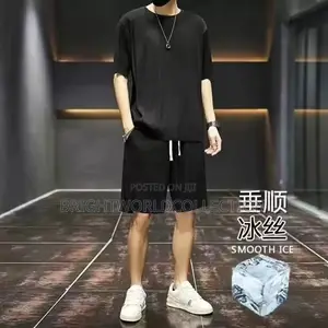 Men's Pants Ice Silk Sports Suit Summer Thin New Trendy Loose Drape Me