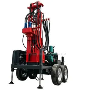 DTH 300mters Hard Rock Breker Borehole Drill Rig Air Compreso Option