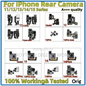 iPhone X, XR, 11, 12, 13, 14, 15 Series Front Back Camera
